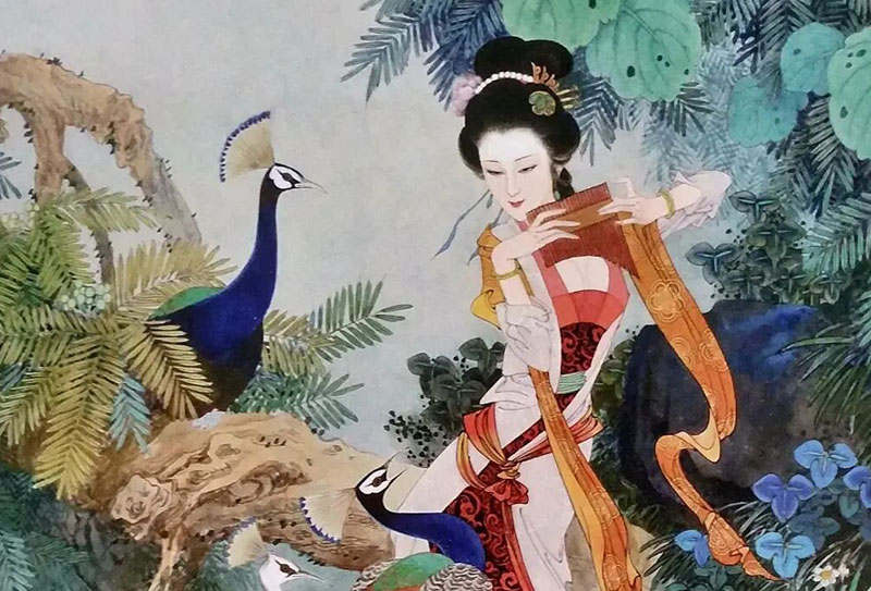 國家一級美術(shù)師項維仁筆下的工筆重彩人物畫（高清45圖）